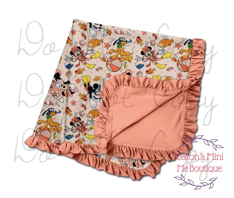 Beach Friends Blanket 60 x 80 Preorder Ending 03-17-25