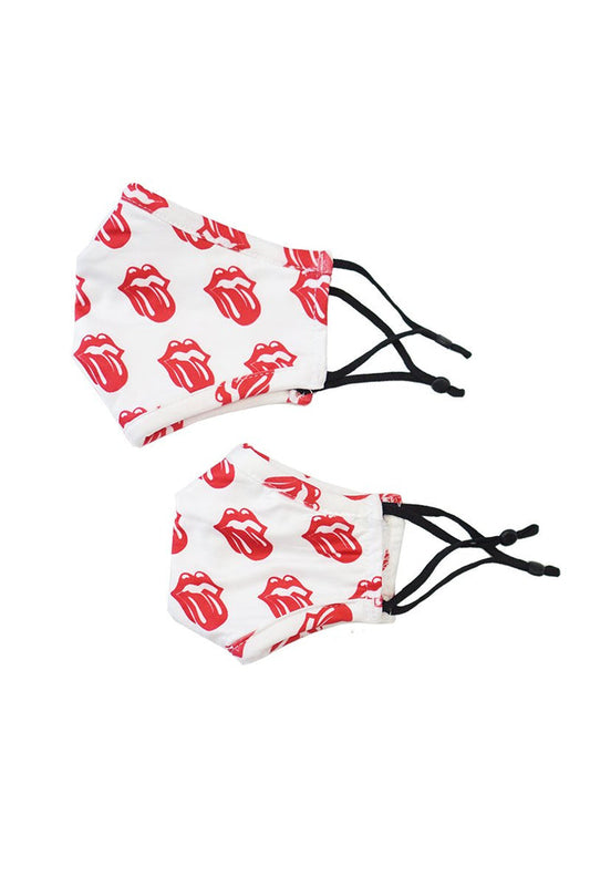 Red Lip Kisses Adult Face Mask