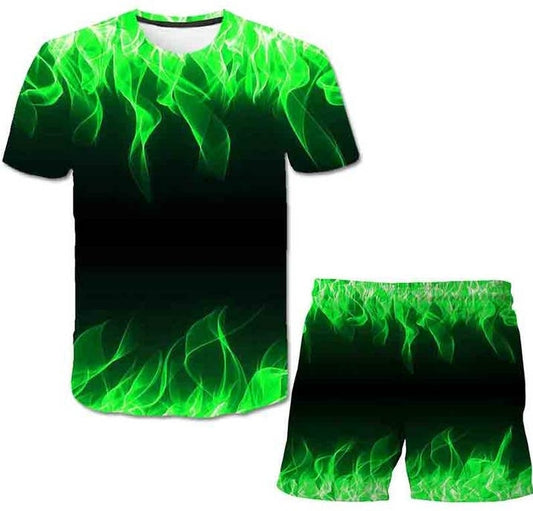 Boys 3D Shirt and Short Set