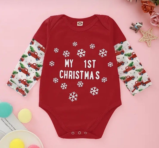 My 1st Christmas Romper